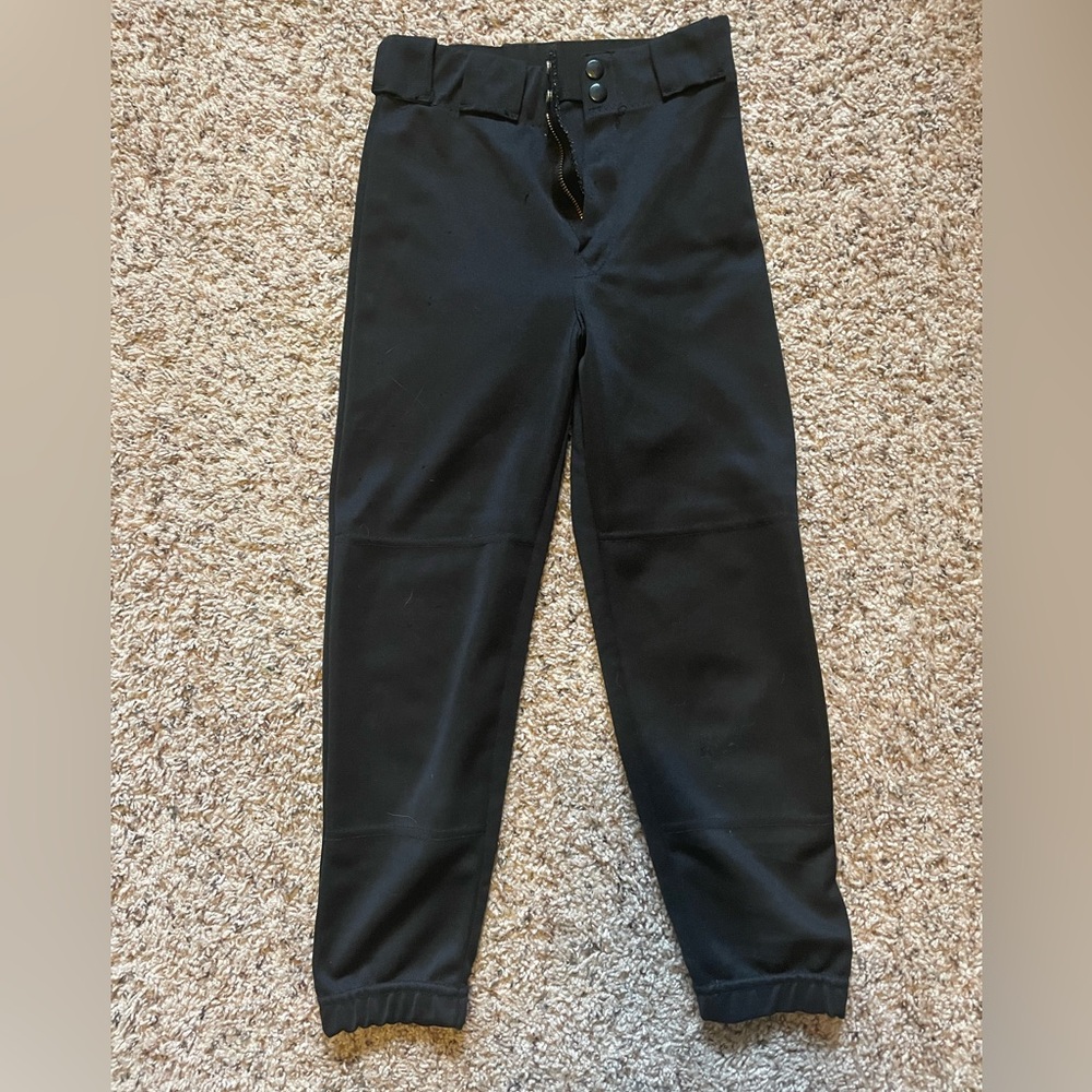 Black youth softball pants